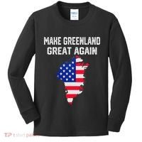 Make Greenland Great Again American Flag Usa Kids Long Sleeve Shirt thumb 0