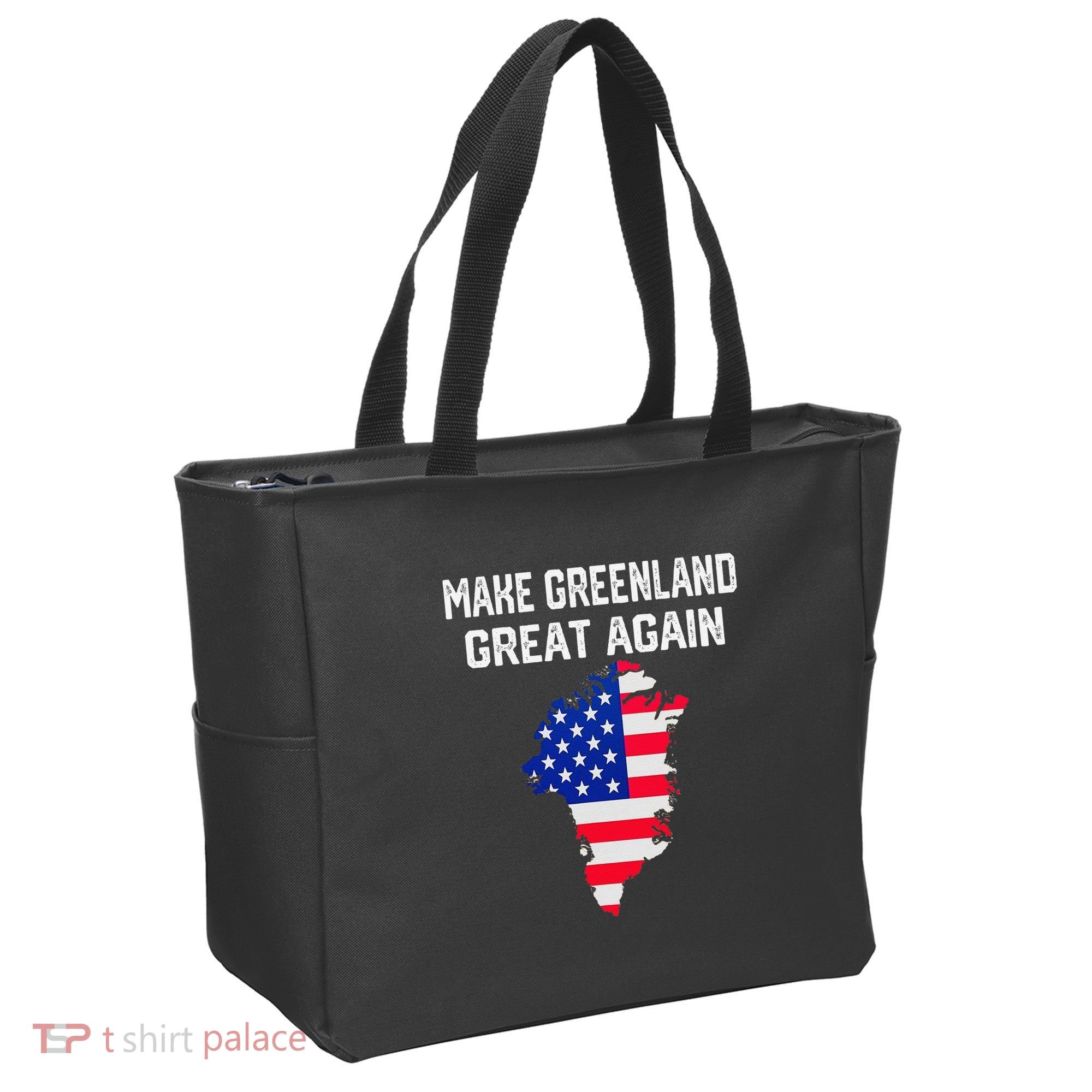 Make Greenland Great Again American Flag Usa Tote Bag
