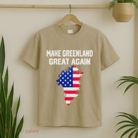 Make Greenland Great Again American Flag Usa T-Shirt thumb 2