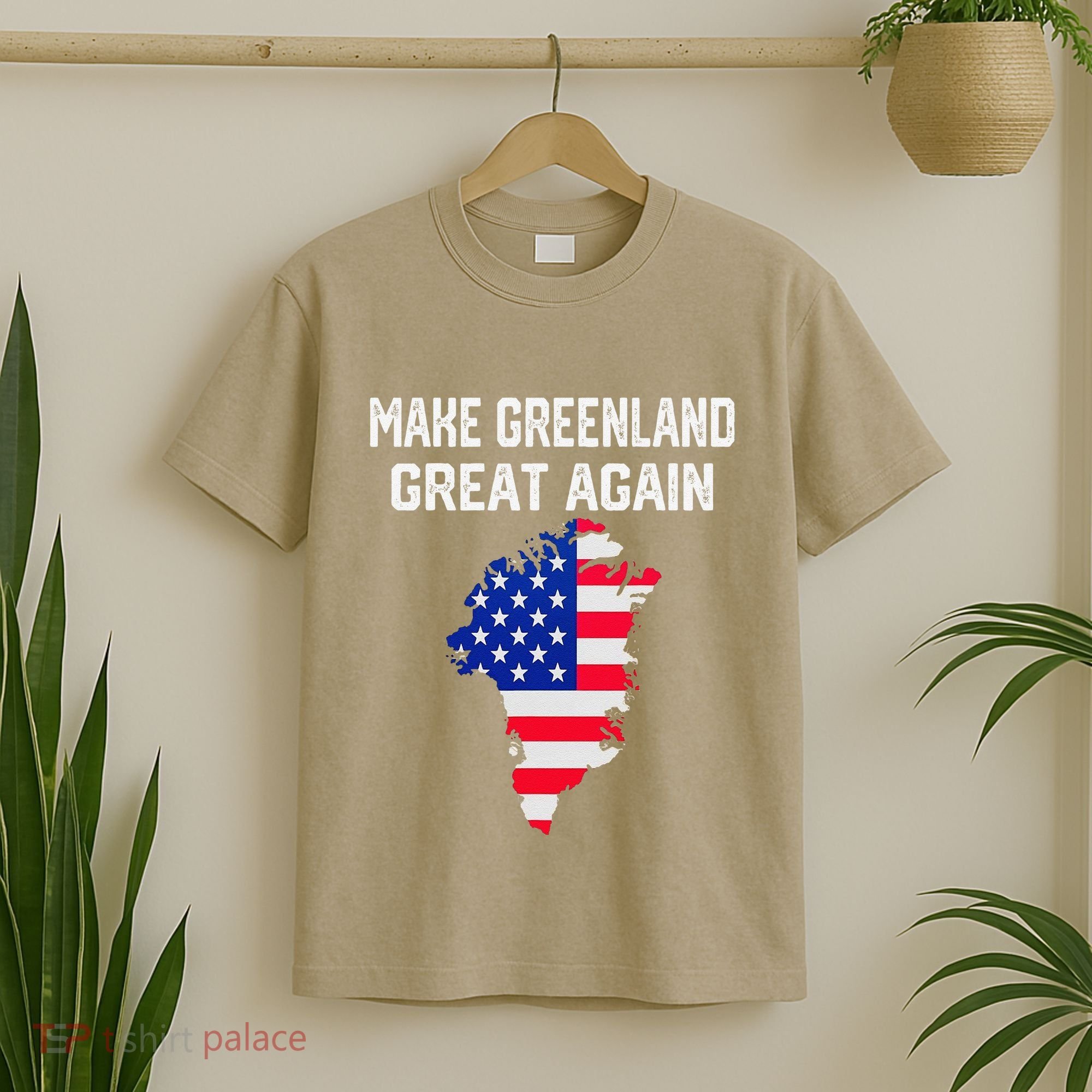 Make Greenland Great Again American Flag Usa T-Shirt