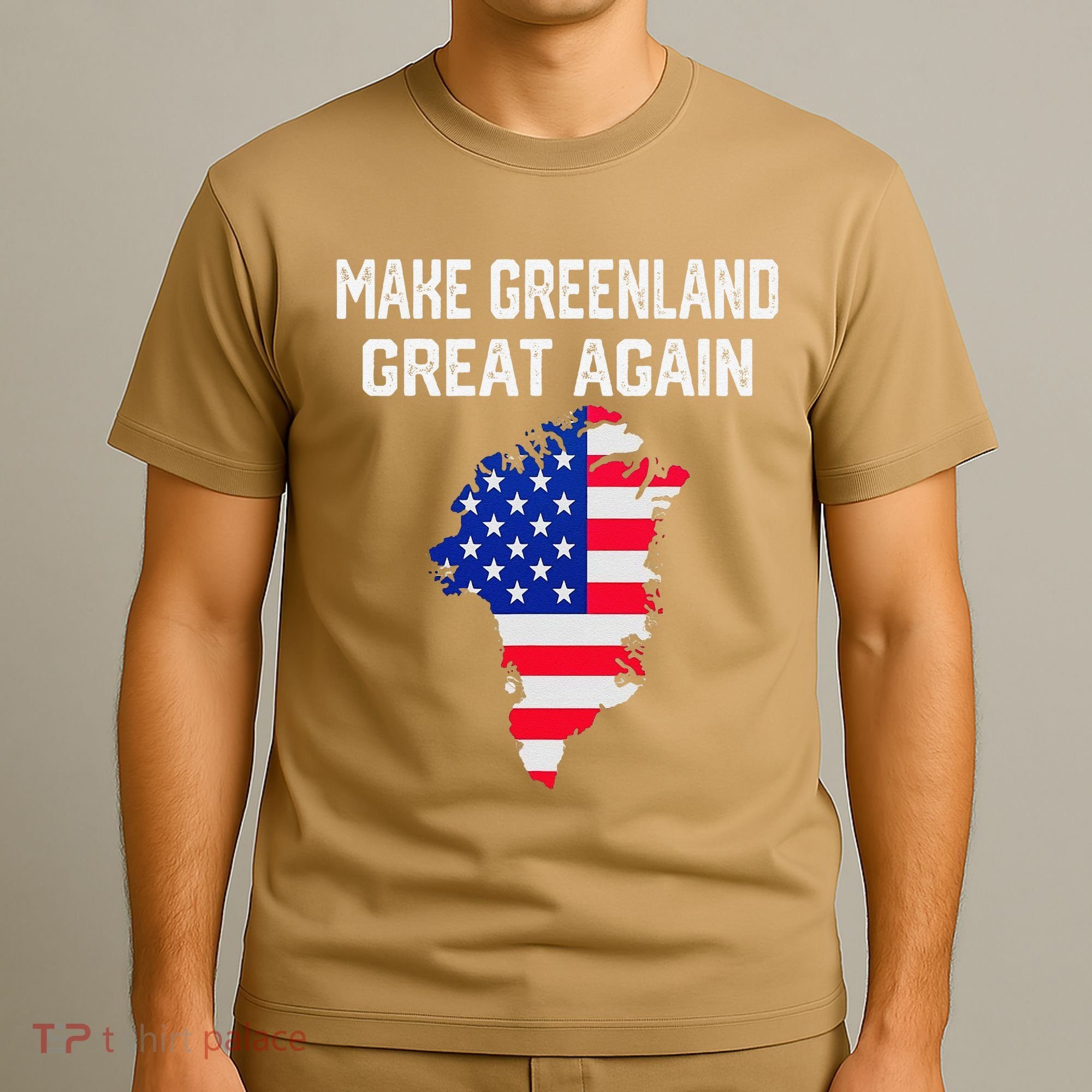 Make Greenland Great Again American Flag Usa T-Shirt