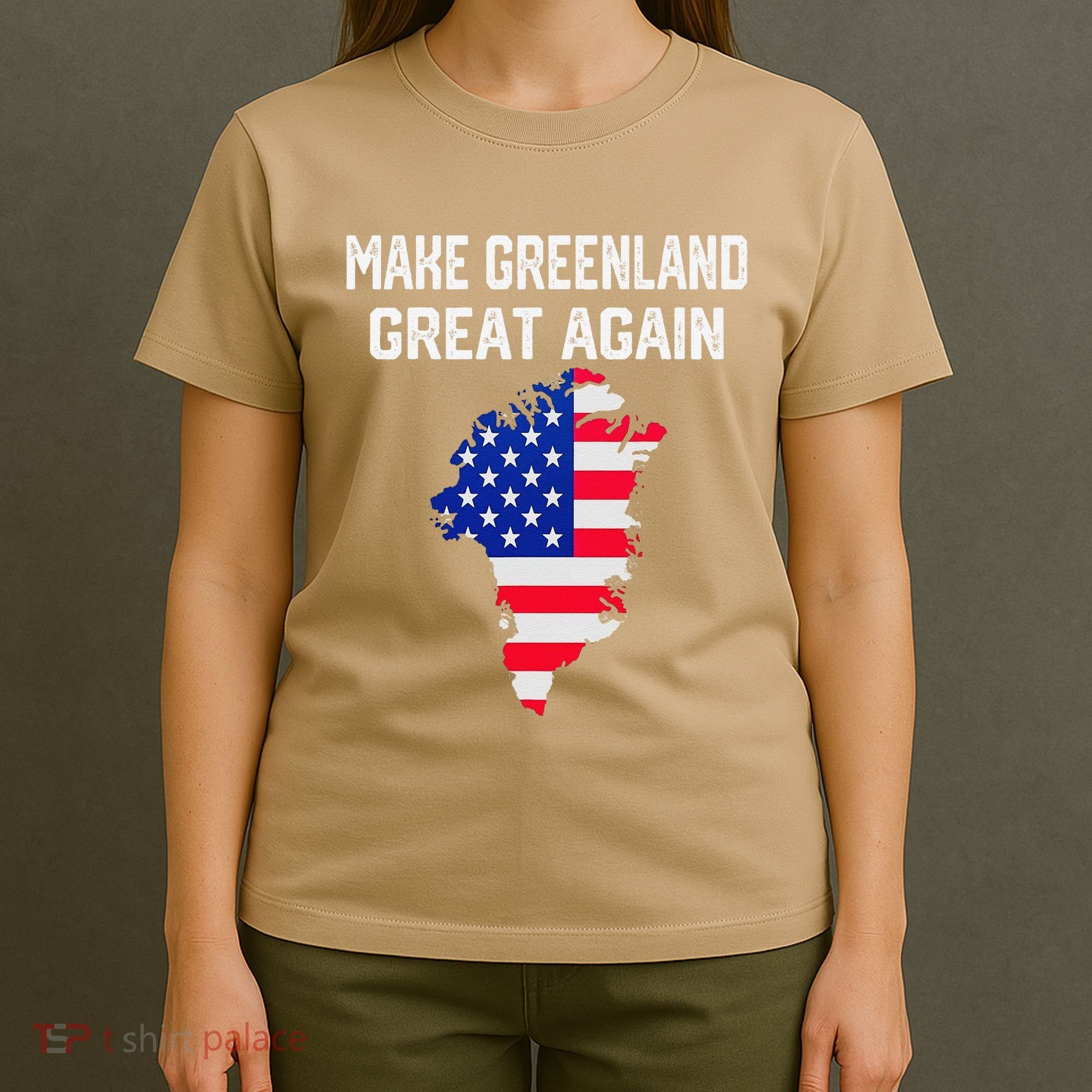 Make Greenland Great Again American Flag Usa T-Shirt