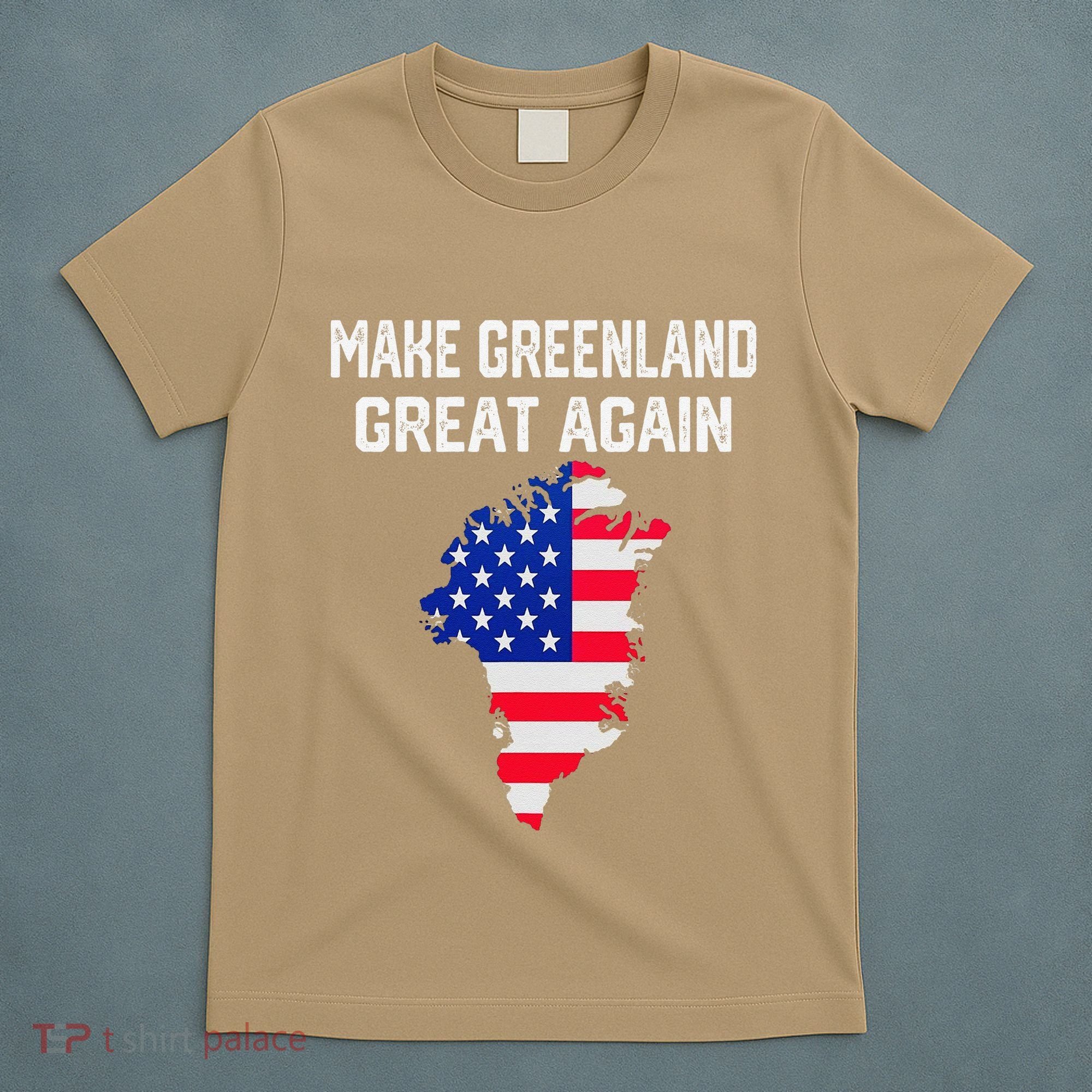 Make Greenland Great Again American Flag Usa T-Shirt