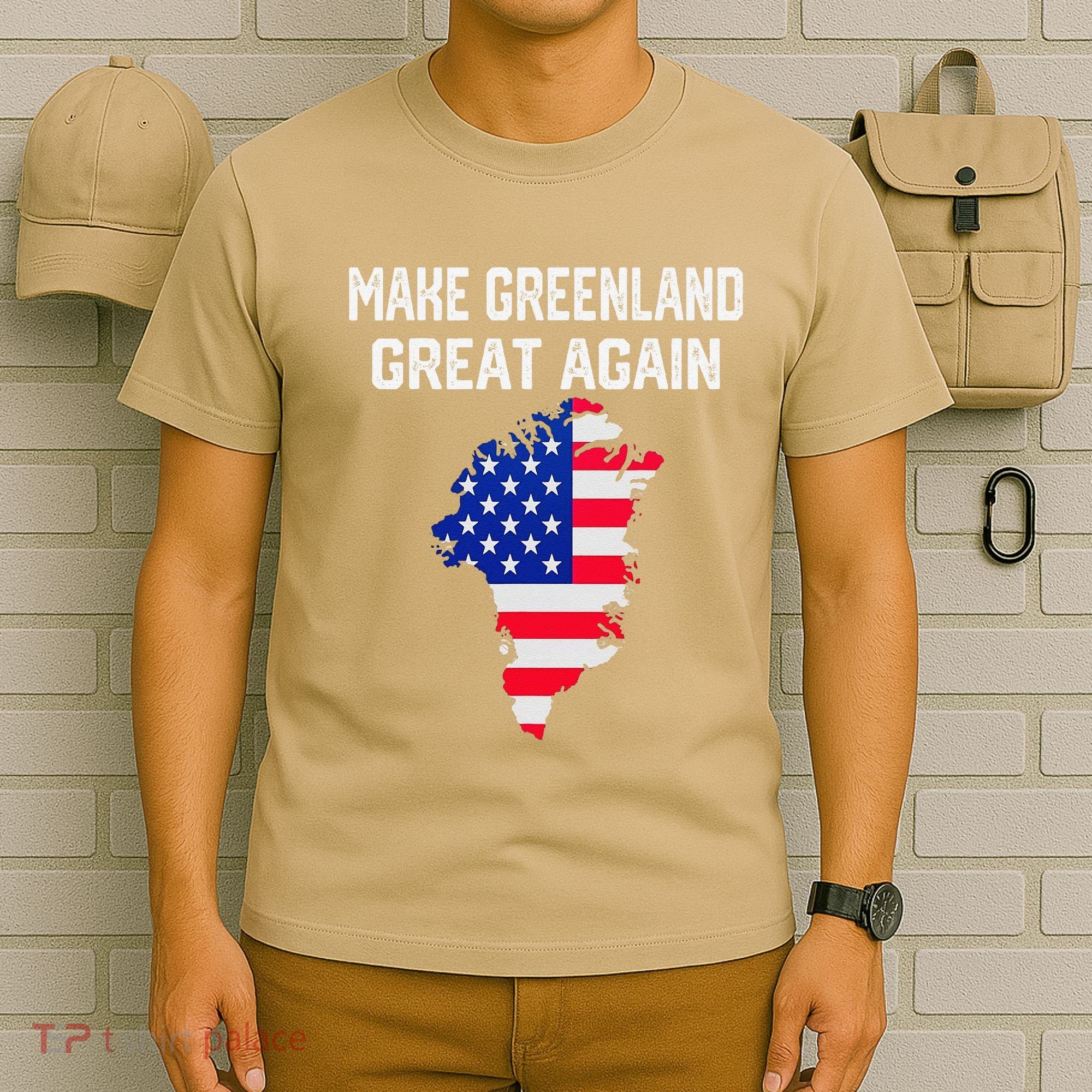 Make Greenland Great Again American Flag Usa T-Shirt