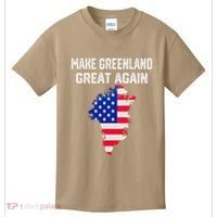 Make Greenland Great Again American Flag Usa Kids T-Shirt thumb 0