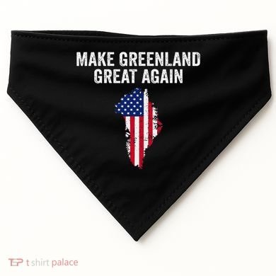 Make Greenland Great Again Trump Meme Gift USA-Made Doggie Bandana