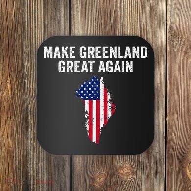 Make Greenland Great Again Trump Meme Gift Coaster