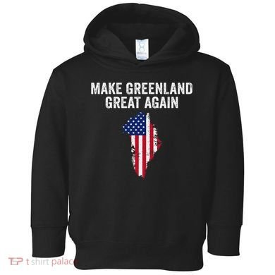 Make Greenland Great Again Trump Meme Gift Toddler Hoodie