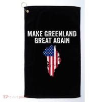 Make Greenland Great Again Trump Meme Gift Golf Towel thumb 0
