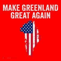 Make Greenland Great Again Trump Meme Gift Santa Hat thumb 1