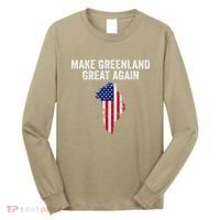 Make Greenland Great Again Trump Meme Gift Long Sleeve Shirt thumb 0