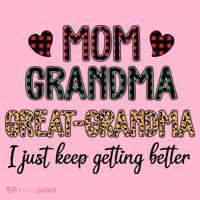 Mom Grandma Great Grandma I Just Keep Getting Better Leopard Coaster thumb 2