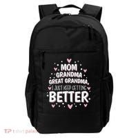Mom Grandma Great Grandma, I Just Keep Getting Better Backpack thumb 0