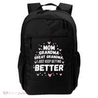 Mom Grandma Great Grandma, I Just Keep Getting Better Backpack thumb 0