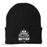Mom Grandma Great Grandma, I Just Keep Getting Better Beanie thumb 0