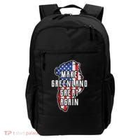 Make Greenland Great Again 51st State Usa Flag Retro Meaningful Gift Backpack thumb 0