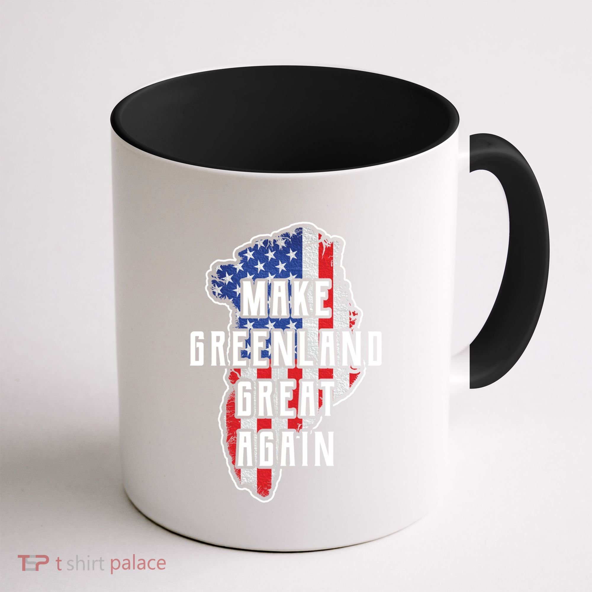 Make Greenland Great Again 51st State Usa Flag Retro Meaningful Gift Coffee Mug