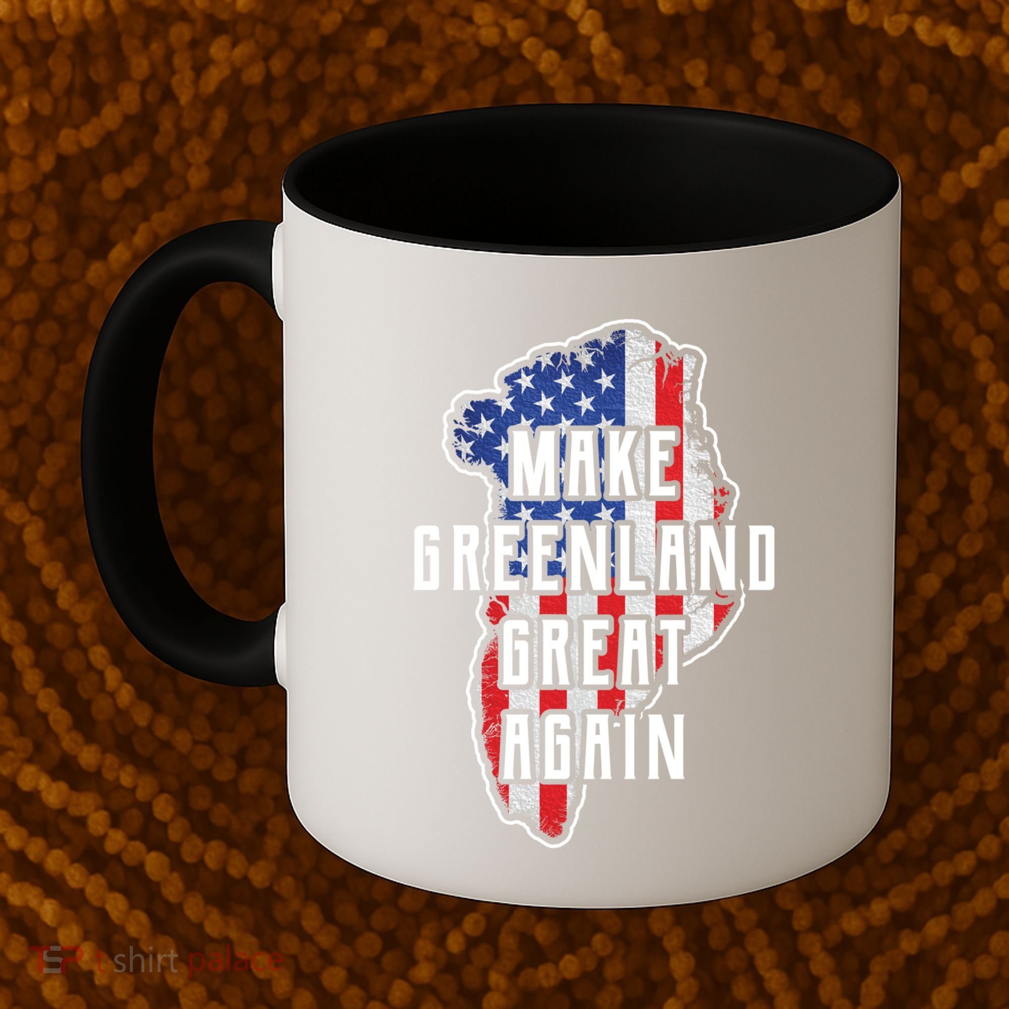 Make Greenland Great Again 51st State Usa Flag Retro Meaningful Gift Coffee Mug