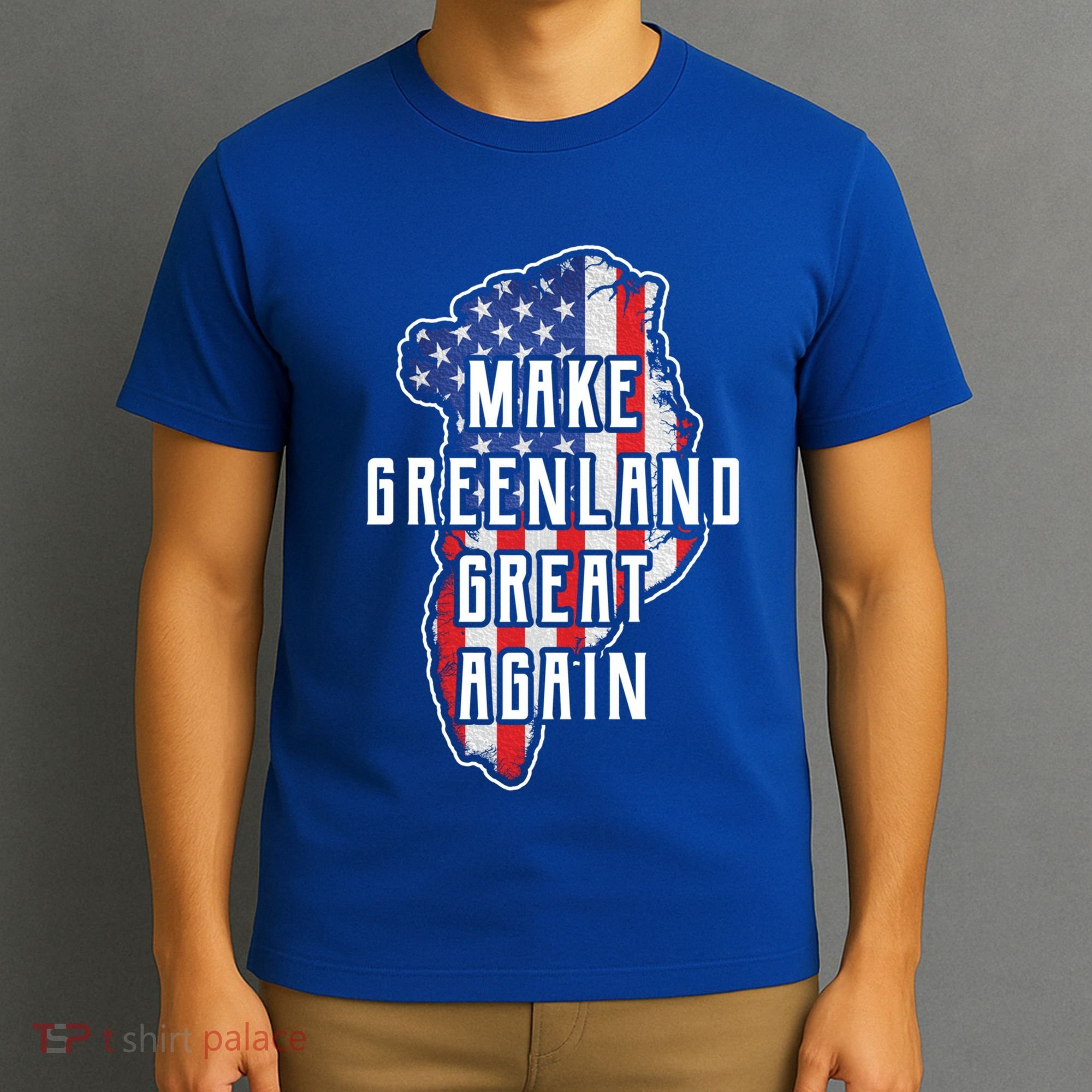 Make Greenland Great Again 51st State Usa Flag Retro Meaningful Gift T-Shirt