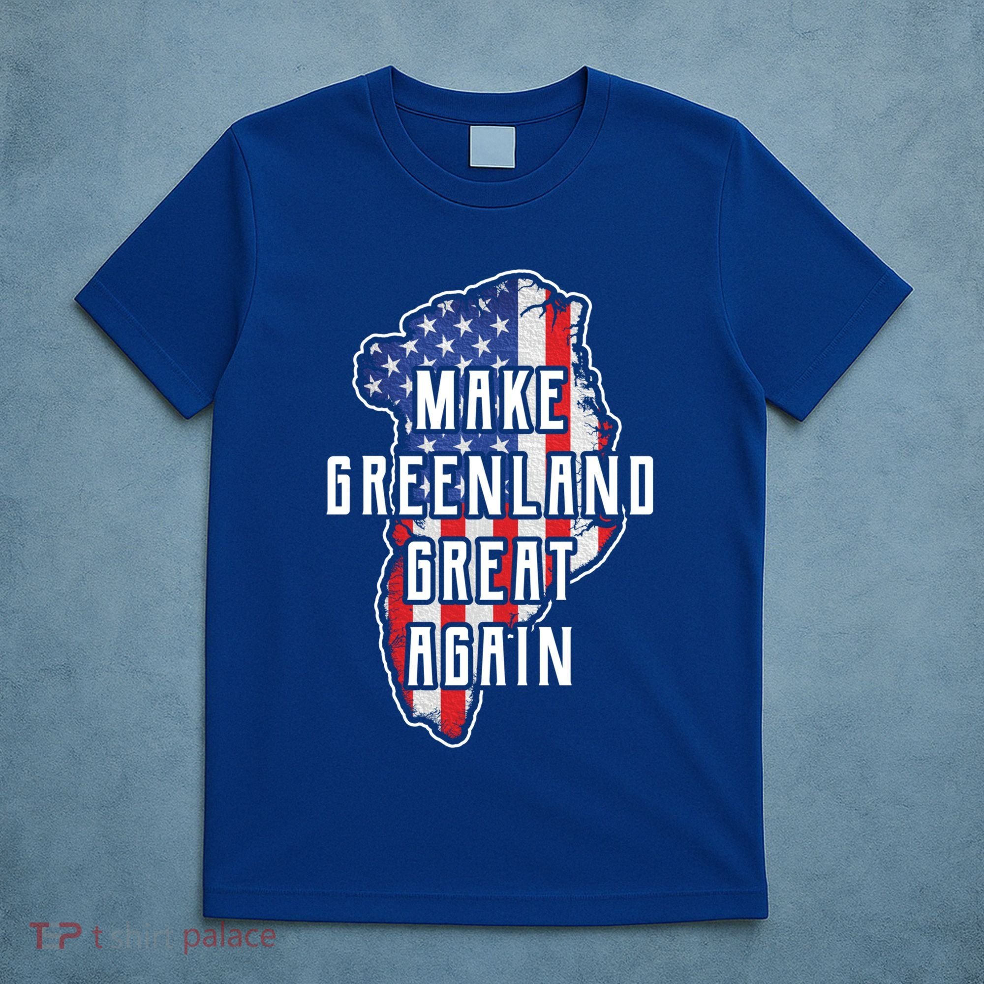 Make Greenland Great Again 51st State Usa Flag Retro Meaningful Gift T-Shirt