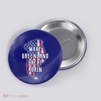 Make Greenland Great Again 51st State Usa Flag Retro Meaningful Gift Button thumb 0