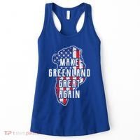 Make Greenland Great Again 51st State Usa Flag Retro Meaningful Gift Women's Tank Top thumb 0