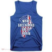 Make Greenland Great Again 51st State Usa Flag Retro Meaningful Gift Tank Top thumb 0