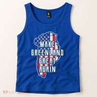 Make Greenland Great Again 51st State Usa Flag Retro Meaningful Gift Tank Top thumb 2