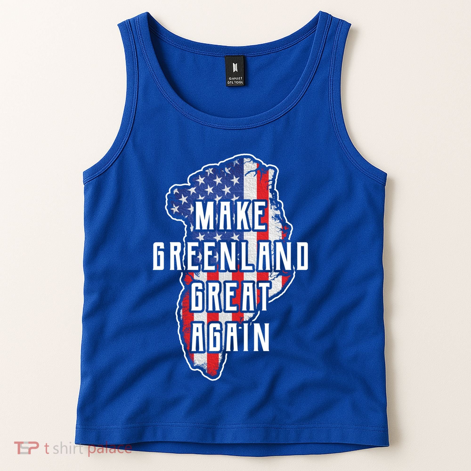 Make Greenland Great Again 51st State Usa Flag Retro Meaningful Gift Tank Top