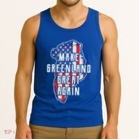 Make Greenland Great Again 51st State Usa Flag Retro Meaningful Gift Tank Top thumb 3