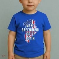 Make Greenland Great Again 51st State Usa Flag Retro Meaningful Gift Toddler T-Shirt thumb 2