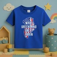 Make Greenland Great Again 51st State Usa Flag Retro Meaningful Gift Toddler T-Shirt thumb 3