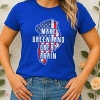 Make Greenland Great Again 51st State Usa Flag Retro Meaningful Gift Women's T-Shirt thumb 2