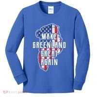 Make Greenland Great Again 51st State Usa Flag Retro Meaningful Gift Kids Long Sleeve Shirt thumb 0