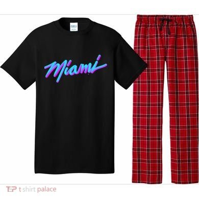 Miami Great Gift Vaperwave Synthwave 80s Style Retro Design Cool Gift Pajama Set