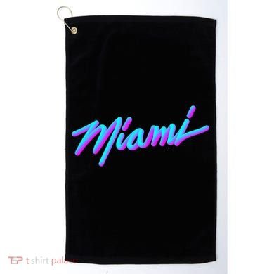 Miami Great Gift Vaperwave Synthwave 80s Style Retro Design Cool Gift Golf Towel