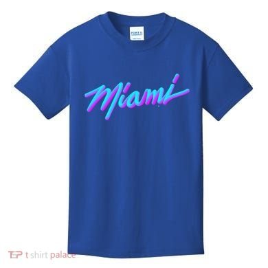 Miami Great Gift Vaperwave Synthwave 80s Style Retro Design Cool Gift Kids T-Shirt