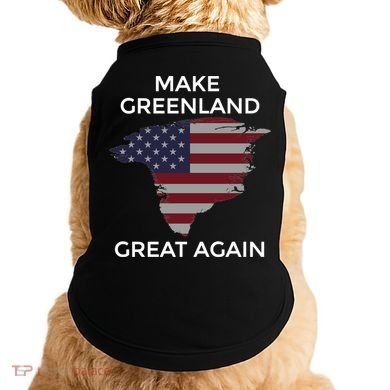 Make Greenland Great Again American Flag Gift Doggie Tank