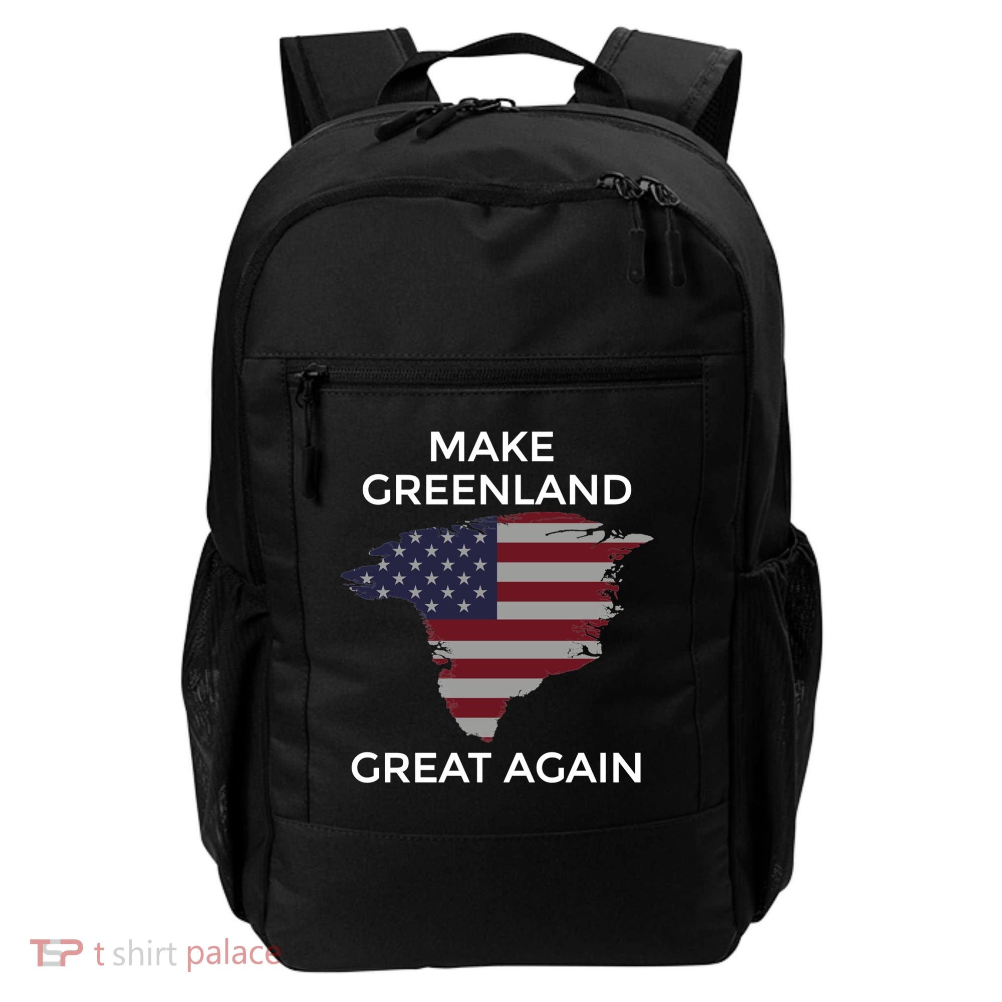 Make Greenland Great Again American Flag Gift Backpack
