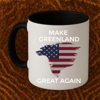 Make Greenland Great Again American Flag Gift Coffee Mug thumb 2
