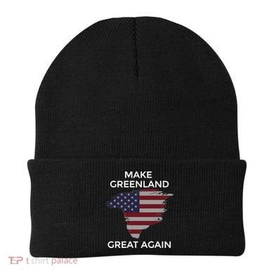 Make Greenland Great Again American Flag Gift Beanie