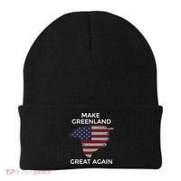 Make Greenland Great Again American Flag Gift Beanie thumb 0