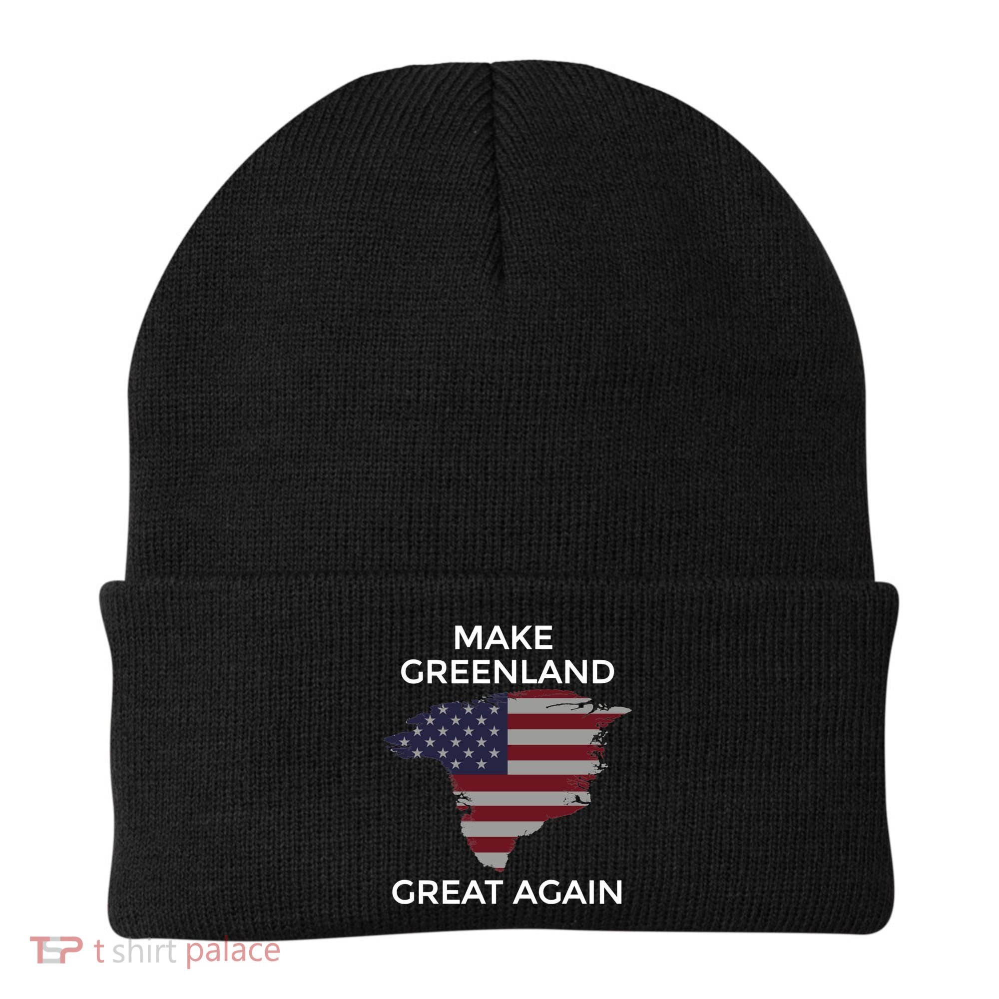 Make Greenland Great Again American Flag Gift Beanie