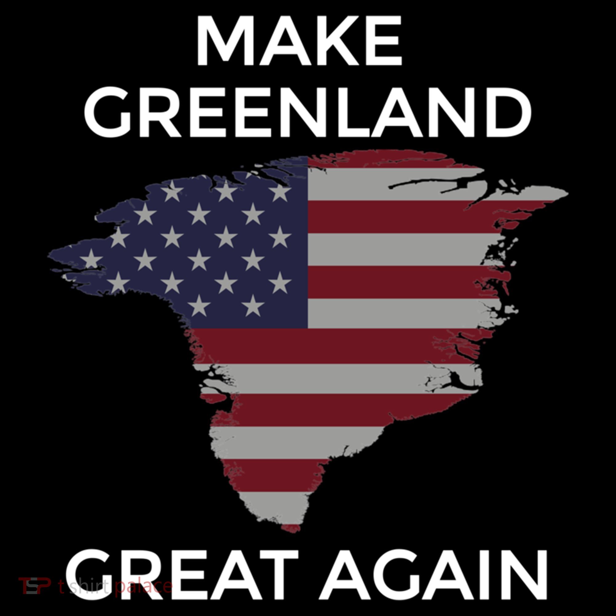 Make Greenland Great Again American Flag Gift Women's Hoodie
