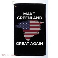 Make Greenland Great Again American Flag Gift Golf Towel thumb 0
