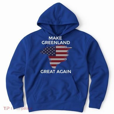Make Greenland Great Again American Flag Gift Hoodie