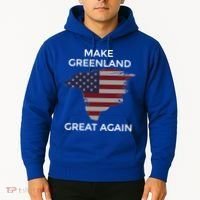 Make Greenland Great Again American Flag Gift Hoodie thumb 2