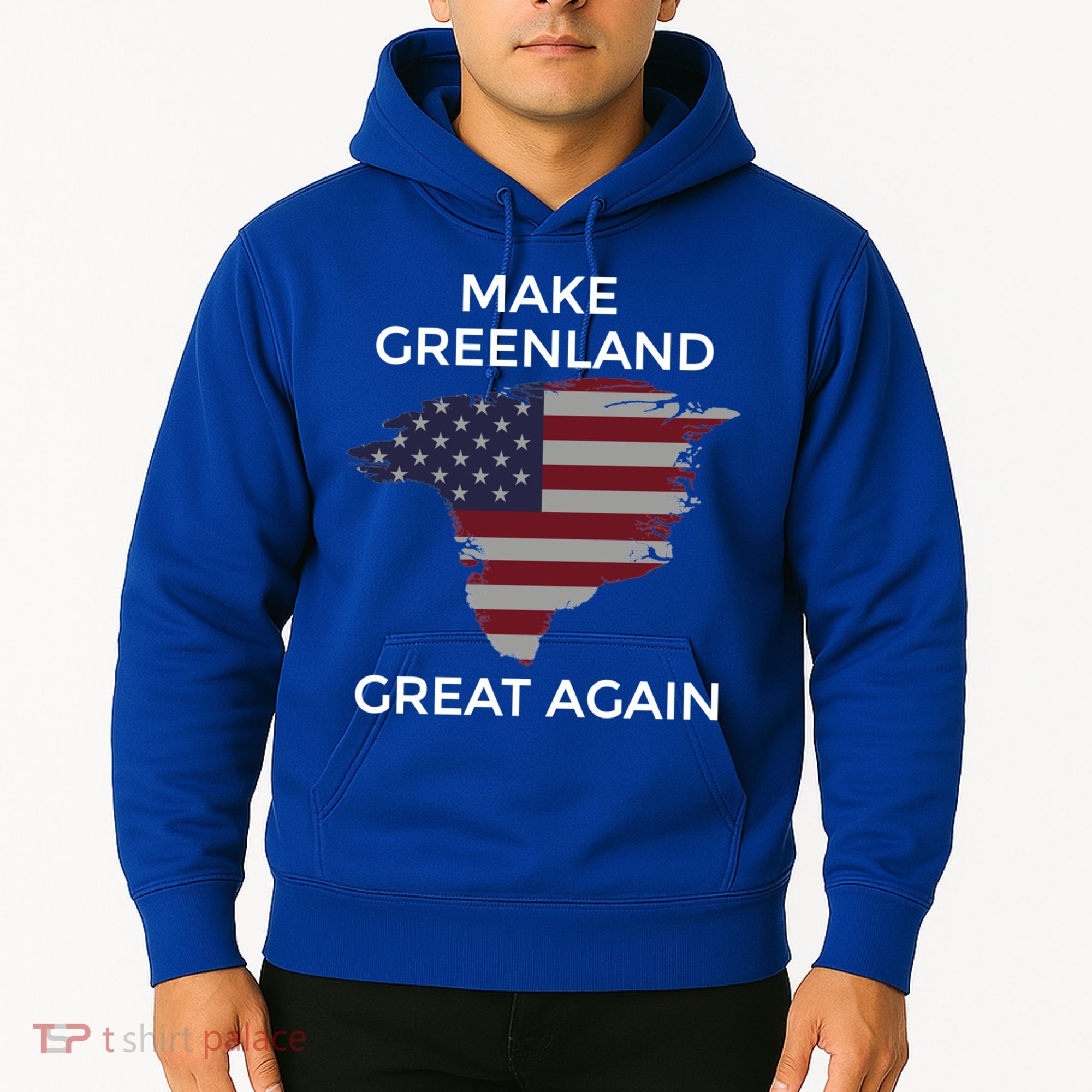 Make Greenland Great Again American Flag Gift Hoodie