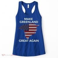 Make Greenland Great Again American Flag Gift Women's Tank Top thumb 0