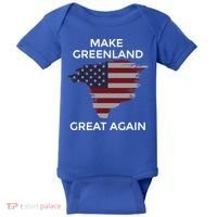 Make Greenland Great Again American Flag Gift Baby Bodysuit thumb 0